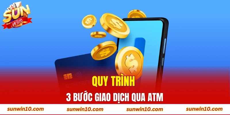 Quy trình 3 bước giao dịch qua ATM