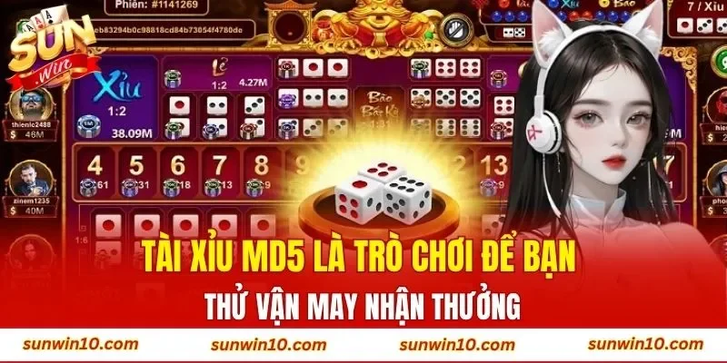 Tài Xỉu MD5 là trò chơi để bạn thử vận may nhận thưởng